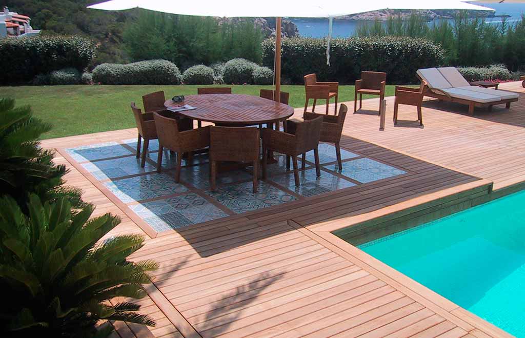 review Garden parquet Burmese teak decking